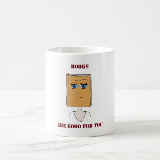 本はあなたのためによいです コーヒーマグカップ (中央)