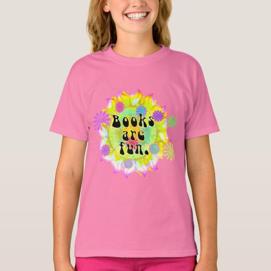 本はおもしろい Tシャツ (正面)