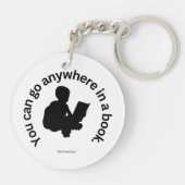 本はどこへでも行ける キーホルダー (裏面)