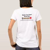本はよいTシャツ-女性です Tシャツ (裏面)