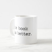 本はよりよかったです コーヒーマグカップ (正面左)