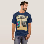 "本はテレビ化で判断するな" Tシャツ (正面フル)