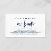 本はベビー、本はネイビーブルーを持ってきなさい エンクロージャーカード (正面)