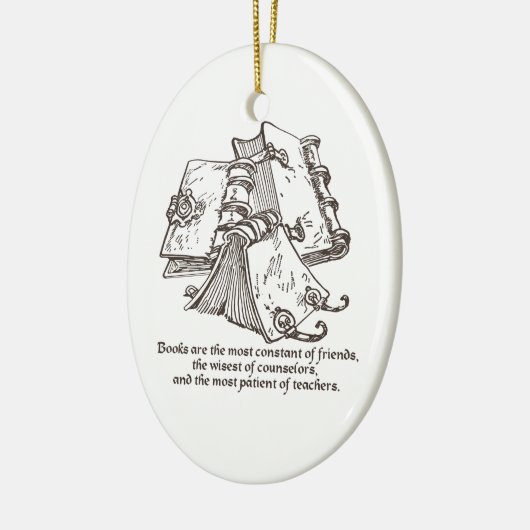 本は一定したオーナメントです セラミックオーナメント (左)