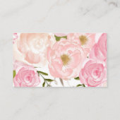 本は代わりに水彩画の花を梳きます エンクロージャーカード (裏面)