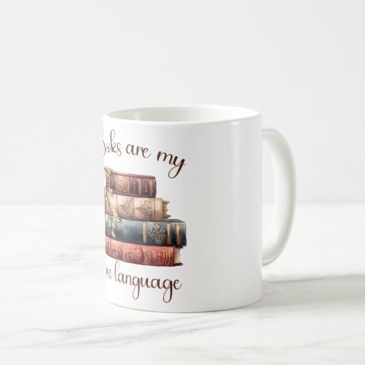 本は僕の好きな言葉だ コーヒーマグカップ (正面右)