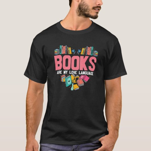 本は僕の愛語の本読虫の書だ Tシャツ (正面)