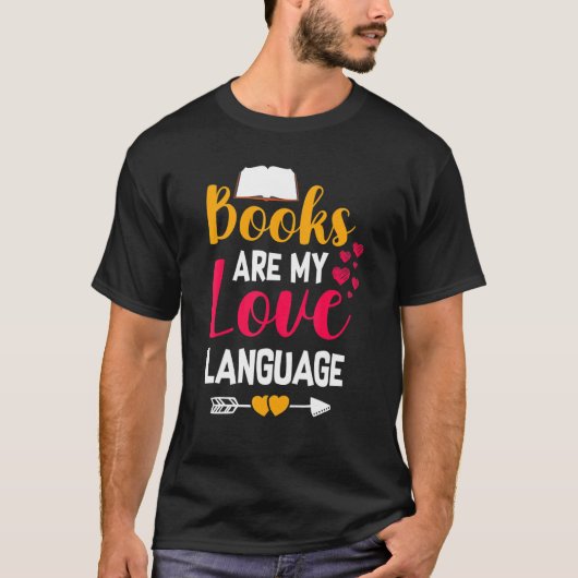 本は僕の愛語本読虫だ Tシャツ (正面)
