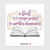 本は別の次元への魔法ポータルである シール (シート)