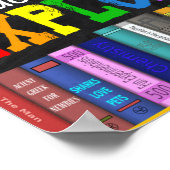 本は単語図書館ポスターよりも多い ポスター (角)