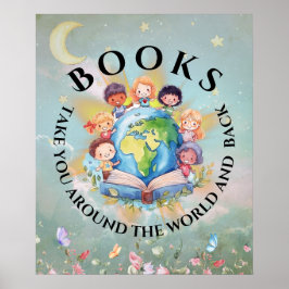 本は可愛のまわりにくモダンなる ポスター