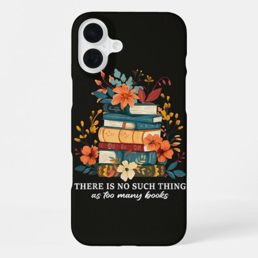 本は多いほどいい iPhoneケース (裏面)