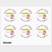 本は孤児でない猿を養子にしないで欲しい ラウンドシール (シート)