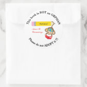 本は孤児でない猿を養子にしないで欲しい ラウンドシール (バッグ)