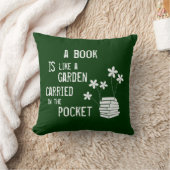 本は庭のよう送りましたポケットをです クッション (ブランケット)