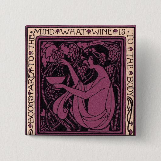 本は心に在り 缶バッジ (正面)