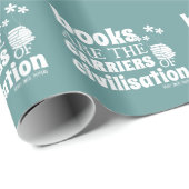 本は文明のキャリアです ラッピングペーパー (ロールコーナー)