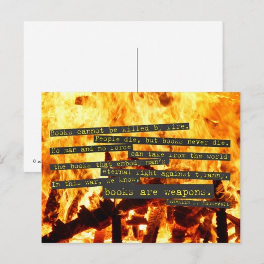 本は武器だ ポストカード (正面/裏面)