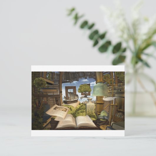 本は知識だ! ポストカード (スタンド正面)