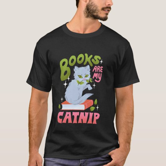 本は私のキャットニップ Tシャツ (正面)