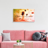 本は私の世界のキャンバスの印刷をロック キャンバスプリント (インサイチュ (リビング))