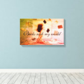 本は私の世界のキャンバスの印刷をロック キャンバスプリント (インサイチュ (ウッドフロア))