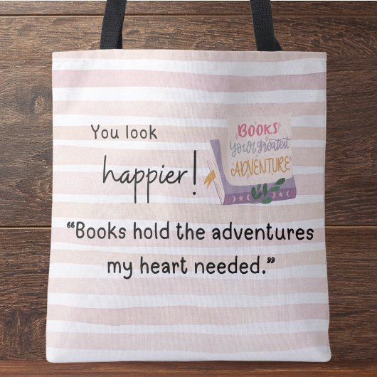 「本は私の必要な冒険を持っているハート」 トートバッグ