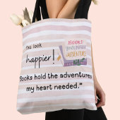 「本は私の必要な冒険を持っているハート」 トートバッグ