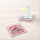 本は私の恋愛言語 スクエアペーパーコースター (インサイチュ)