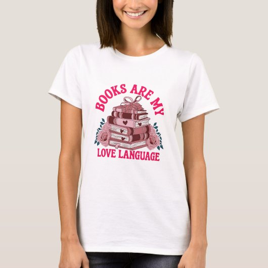 本は私の愛する言葉だ Tシャツ (正面)