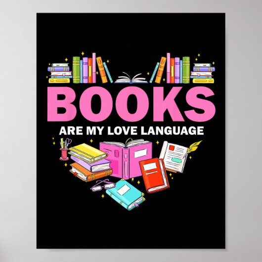 本は私の愛の言語の愛読者の司書 ポスター (正面)