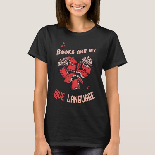 本は私の愛読語の本Booksih B Tシャツ (正面)
