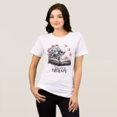 本は私の癒し 読書好き トライブレンドＴシャツ (正面全面)