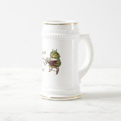 本は精神に賢いフクロウを食べ物を与えます ビールジョッキ (正面右)