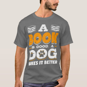 本は良い犬より良い本の恋人を作る猫好き Tシャツ