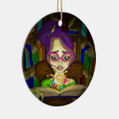 本は魔法です セラミックオーナメント (右)