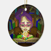 本は魔法です セラミックオーナメント (左)