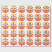 本みみずのギークかわいいEmoji ラッピングペーパー (フラット)