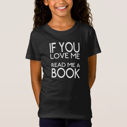 本もしを愛し読ておる Tシャツ (正面)