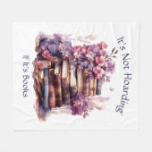 本も本も好きもしも持ってない フリースブランケット (正面(横))