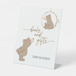 本やギフトのサインを心から待つJL01 台座サイン