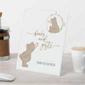 本やギフトのサインを心から待つJL01 台座サイン (インサイチュ)