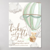 本やギフトを待つ赤ちゃんシャワー ポスター (正面)