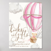 本やギフトを待つ赤ちゃんシャワー ポスター (正面)