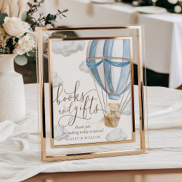 本やギフトを待つ赤ちゃんシャワー ポスター