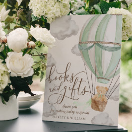 本やギフトを待つ赤ちゃんシャワー ポスター