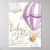 本やギフトを待つ赤ちゃんシャワー ポスター (正面)