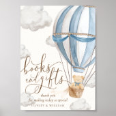 本やギフトを待つ赤ちゃんシャワー ポスター (正面)