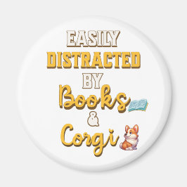 本やコルギを愛する人のための素晴らしい贈り物 マグネット