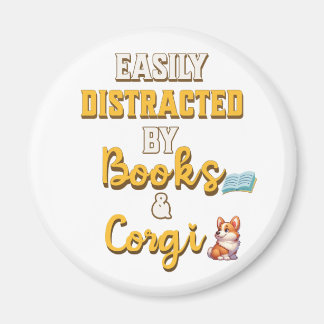 本やコルギを愛する人のための素晴らしい贈り物 マグネット